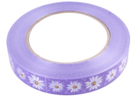 Лента Ромашки 2см*50ярд Сиреневые РОССИЯ