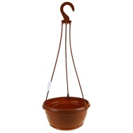 Горшок Венеция подвесной 6лит D-28,5см Терракот + Крючок L-47см кручёный с поддоном Горшок Венеция подвесной 6лит D-28,5см Терракот + Крючок L-47см кручёный с поддоном