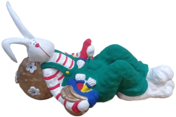 Фигурка Кролик лежачий Арт-М-170 45*57см