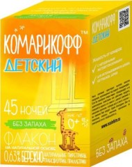Жидкость от комаров Комарофф Народный 45ночей (1уп/24шт) 1 ЭТАЖ