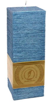 Свеча Квадратная Призма Тёмно-Фиолетовая 75*75*205мм