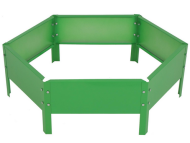 Клумба Оцинкованная Шестигранная 80*15см Ярко-Зелёная Greengo Арт-1822890 Грядка