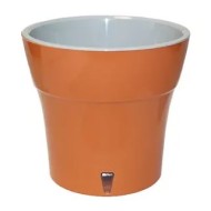 Горшок Santino Дали 2,1лит Персик-Серый (с дренажной системой)