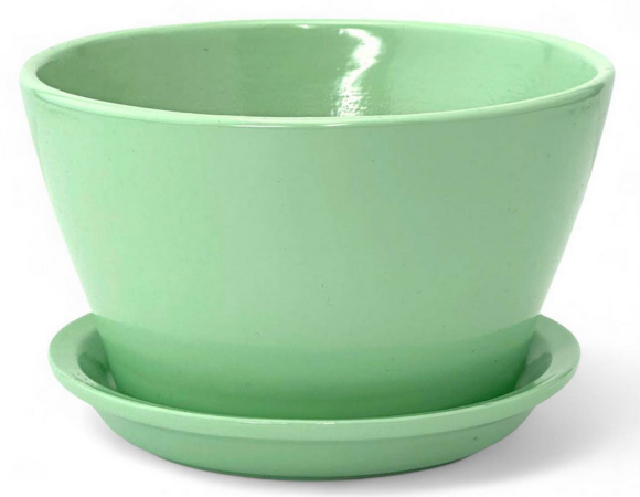 Кашпо Беллита Глянец Фисташка Арт-ГЛ-913 (D-12см)