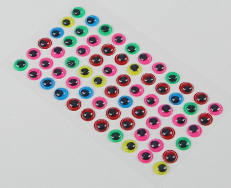 Набор Глазки на клеевой основе 10мм*66шт Арт-3689875 ЦЕНА ЗА НАБО