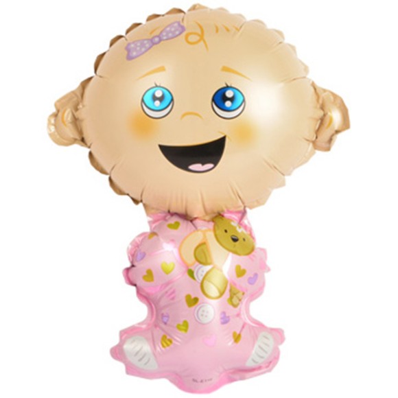 Шар фольгированный 16/41см Малышка девочка