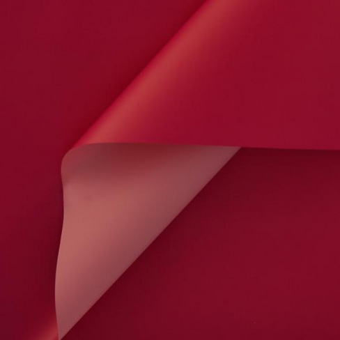 Пленка Листами матовая двусторонняя Яркая малина/Розовый Коралл 58/58см (1уп/10шт) Цена за лист