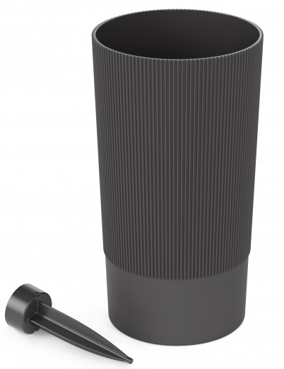 Колба для цветов с колышком Версаль Графитовая 150*280мм М-8939 Колба для цветов с колышком Версаль Графитовая 150*280мм М-8939