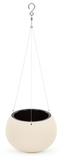 Горшок Жемчужина подвесной 4лит Бежевый М-8723 (с подвесом - трос)
