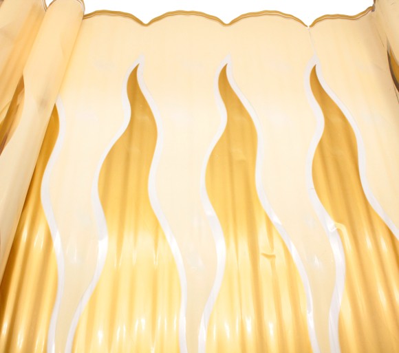 Пленка прозрачная с рисунком Рефлекс (Пламя) Крем-Золото 70см/200гр Пленка прозрачная с рисунком Рефлекс (Пламя) Крем-Золото 70см/200гр