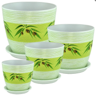 Кашпо Бутон №-РС-149 Роспись Аттика №-4 D-21см-5л Кашпо Бутон №-РС-149 Роспись Аттика №-4 D-21см-5л