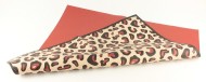 Пленка Листами Матовая Леопард Красная 58/58см (1уп/20шт) Цена за лист
