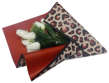 Пленка Листами Матовая Леопард Красная 58/58см (1уп/20шт) Цена за лист Пленка Листами Матовая Леопард Красная 58/58см (1уп/20шт) Цена за лист