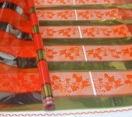 Пленка прозрачная с рисунком Президент Виноград Оранжевая 70см/200гр