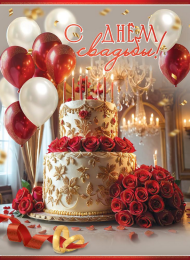 Открытка С Днем Свадьбы Арт 7101147