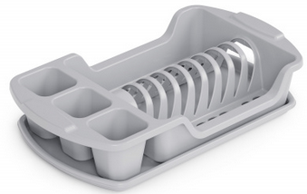 Сушилка пластиковая для посуды Хозяюшка Арт-М-1768 Н- 43*25см