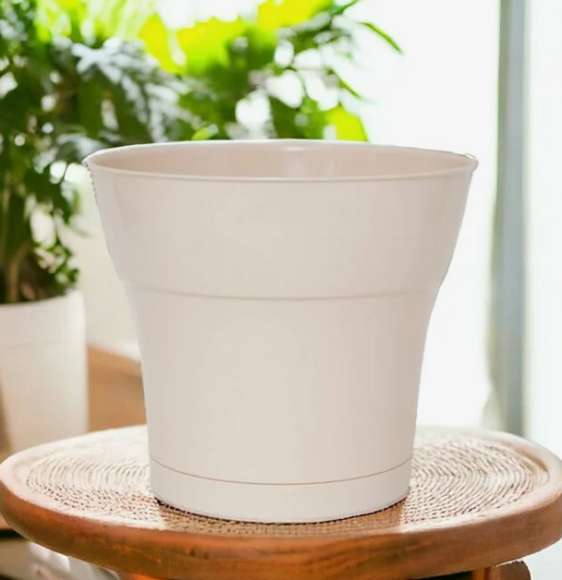 Горшок Тоскана 1,45лит D-15см Ваниль с поддоном