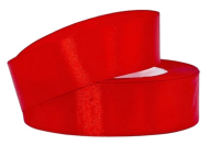 Лента Атласная 20мм*25ярд Красная