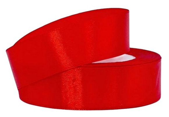 Лента Атласная 20мм*25ярд Красная Лента Атласная 20мм*25ярд Красная