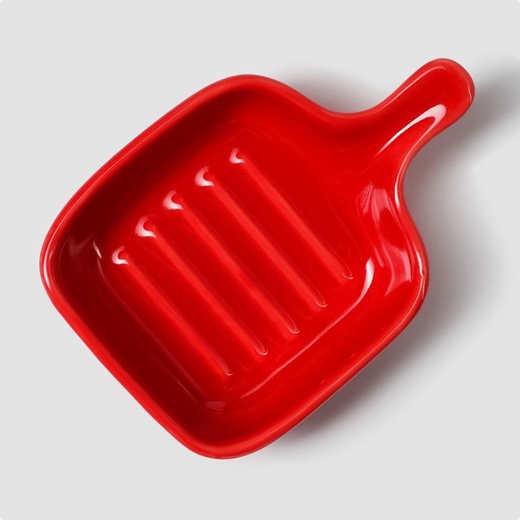 Соусник Сковорода Красная 50мл 105*72мм Арт-4951215