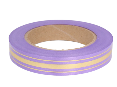 Лента Золот полоса Классика 2см*50ярд СИРЕНЕВЫЙ РОССИЯ