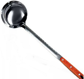 Половник для казана 64см с Деревянной ручкой