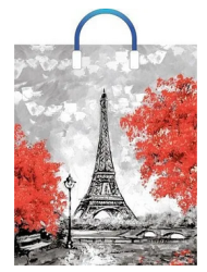 Сумочка пакет п/э пластик ручка 380*450мм Моменты Арт-58195