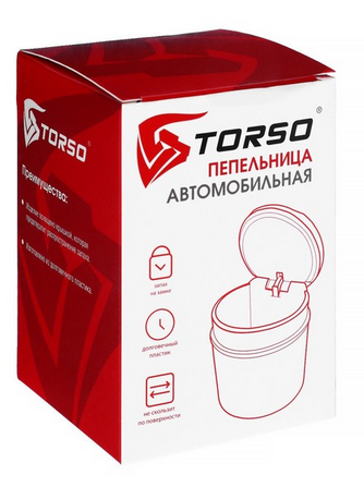 Пепельница для авто TORSO Синяя Арт-5182349 Пепельница для авто TORSO Синяя Арт-5182349