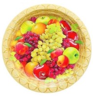 Тарелка бумажная Фрукты D-18см*10шт Арт-3244058