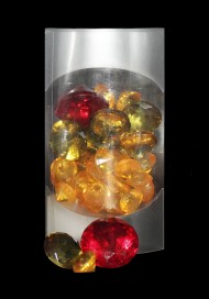 Камешки кристаллы жёлтый 10*16см KR-9004