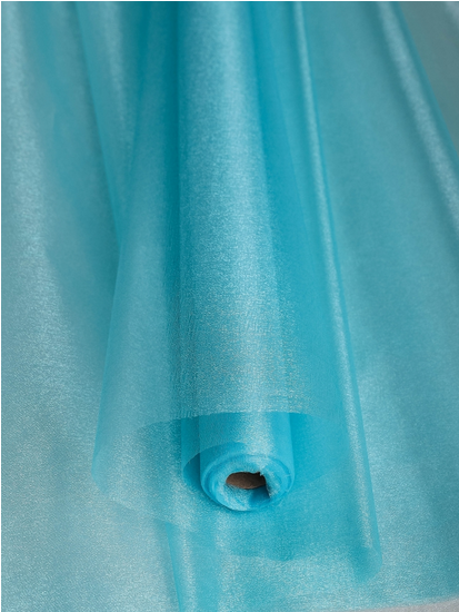 Органза 70см*9м Бирюзовая