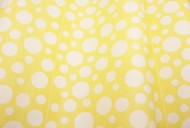 Бумага крафт Европа шары большие желтый на белом 70см*8,5