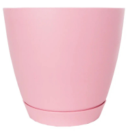Горшок Камея 3,2лит Розовый с поддоном (D-182мм)