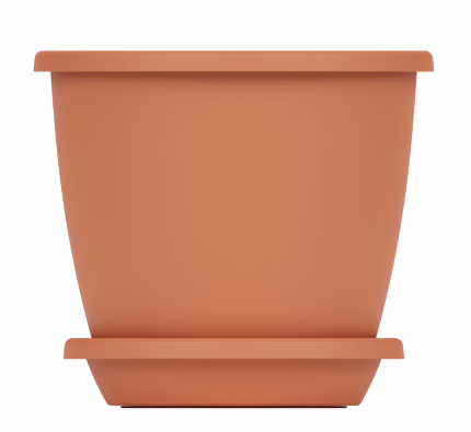 Горшок Афина 2,2лит Коричневый с поддоном М-6522 (БАШ)