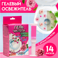 Гелевый освежитель для унитаза 80гр Роза (с дозатором) Арт-7820053 Гелевый освежитель для унитаза 80гр Роза (с дозатором) Арт-7820053