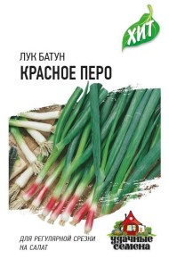 Лук на зелень Красное перо ЦВ/П (ГАВРИШ) серия ХИТ 0,5гр раннеспелый