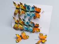 Бабочка на прищепке 80мм Aрт-525 (1уп/12шт) Цена за штуку