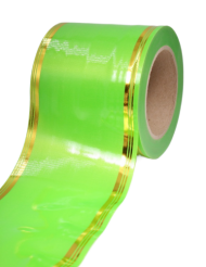 Лента Золот полоса 10см*50ярд Салатовая