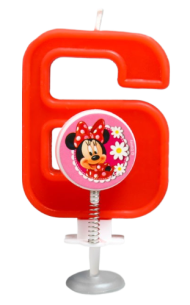 Свеча Цифра 6 Минни Маус 2663491