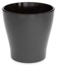 Горшок Лея 10лит Графитовый (с дренажной системой)