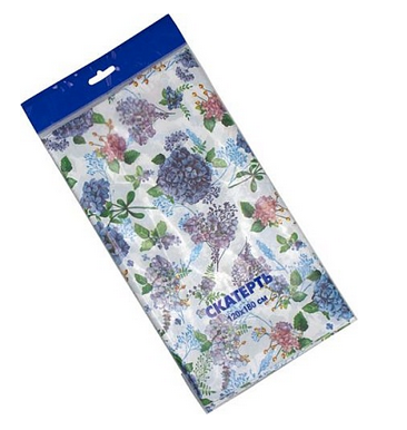 Скатерть одноразовая Гортензия 120*180см Арт-28890