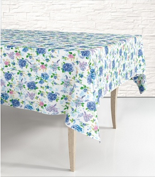 Скатерть одноразовая Гортензия 120*180см Арт-28890