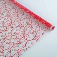 Пленка прозрачная с рисунком Амур Красный 70см/200гр