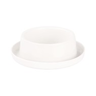 Миска Круглая на противоскользкой основе Белая М-6220 БАШ