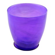 Кашпо для орхидей Стекло №-3 Алебастр Лиловое (D-14.5см)