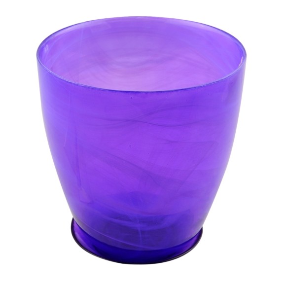 Кашпо для орхидей Стекло №-3 Алебастр Лиловое (D-14.5см)