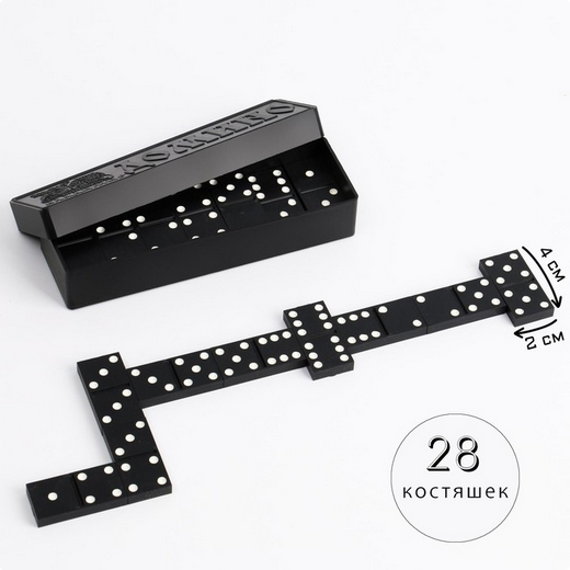 Домино Советское в пластик коробке (28 костяшек) Арт-3091534