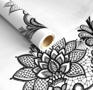 Пленка матовая Кружево Белая 55см/200гр