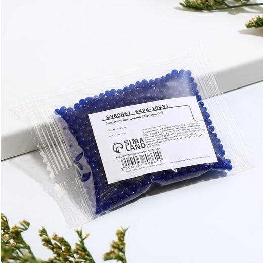 Гидрогель Шарики Голубой 20гр (1уп/1шт)