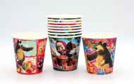 Стакан бумажный Маша и медведь 250мл*10шт Арт-776747
